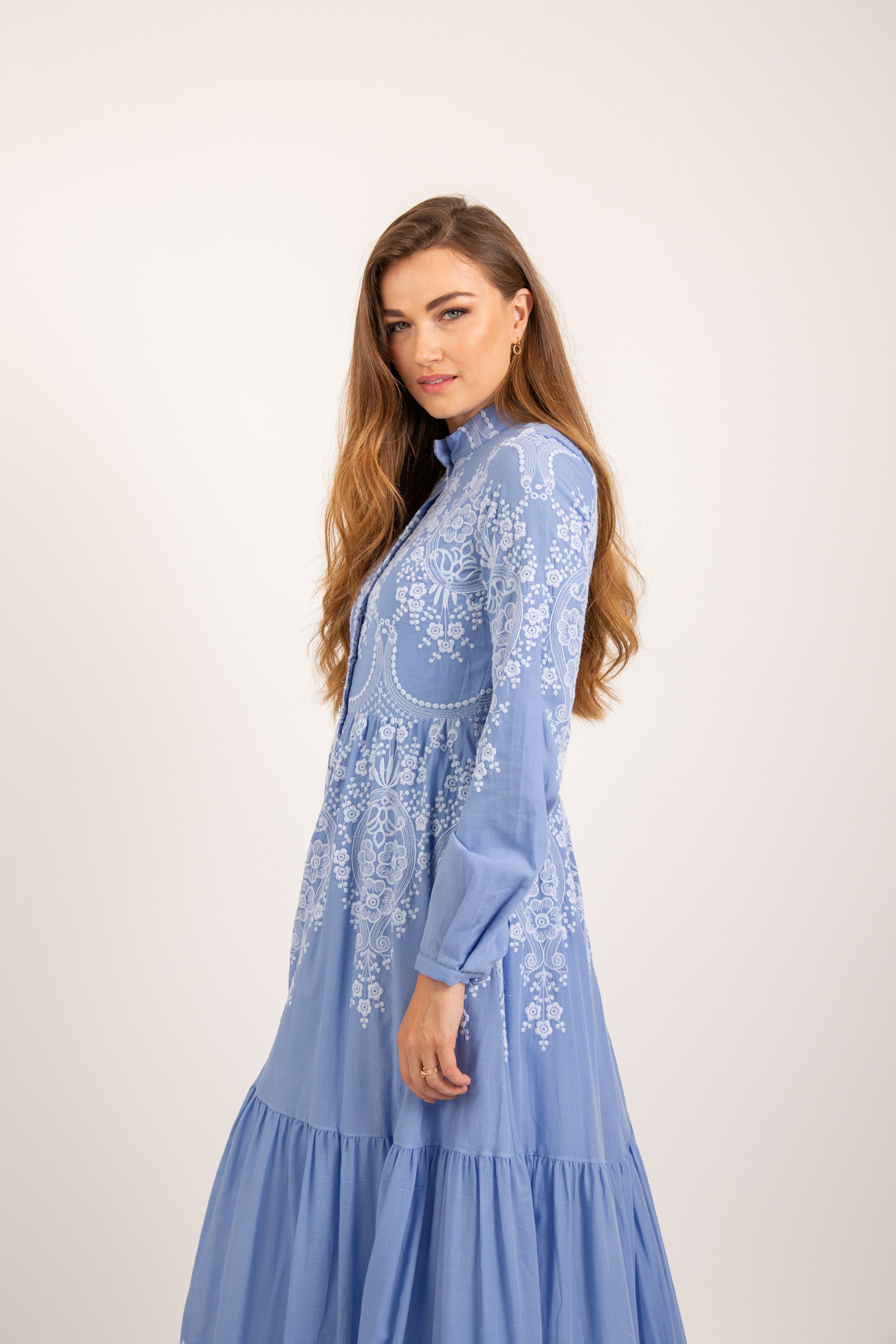 Aliya Dress - Mist Blue