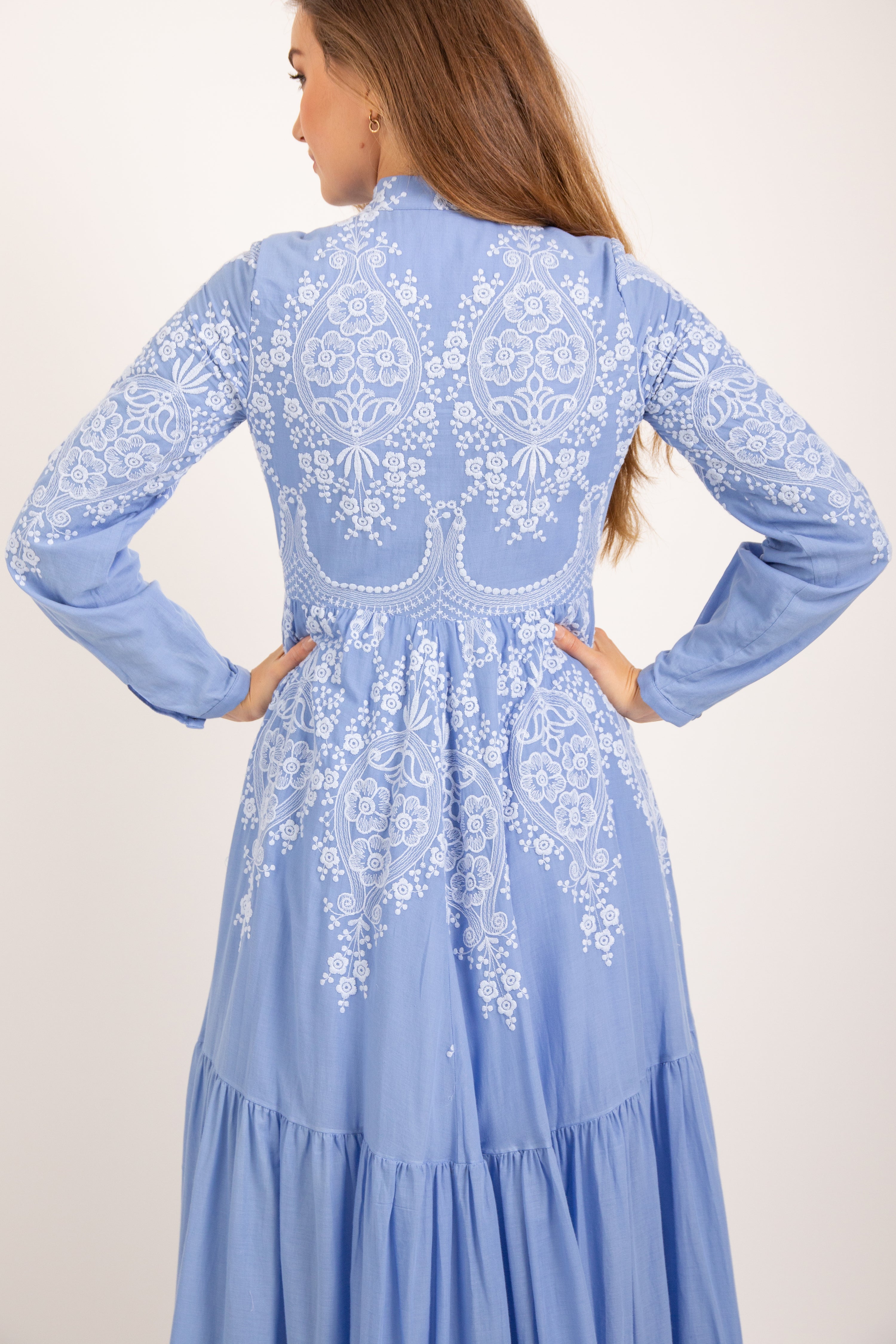 Aliya Dress - Mist Blue