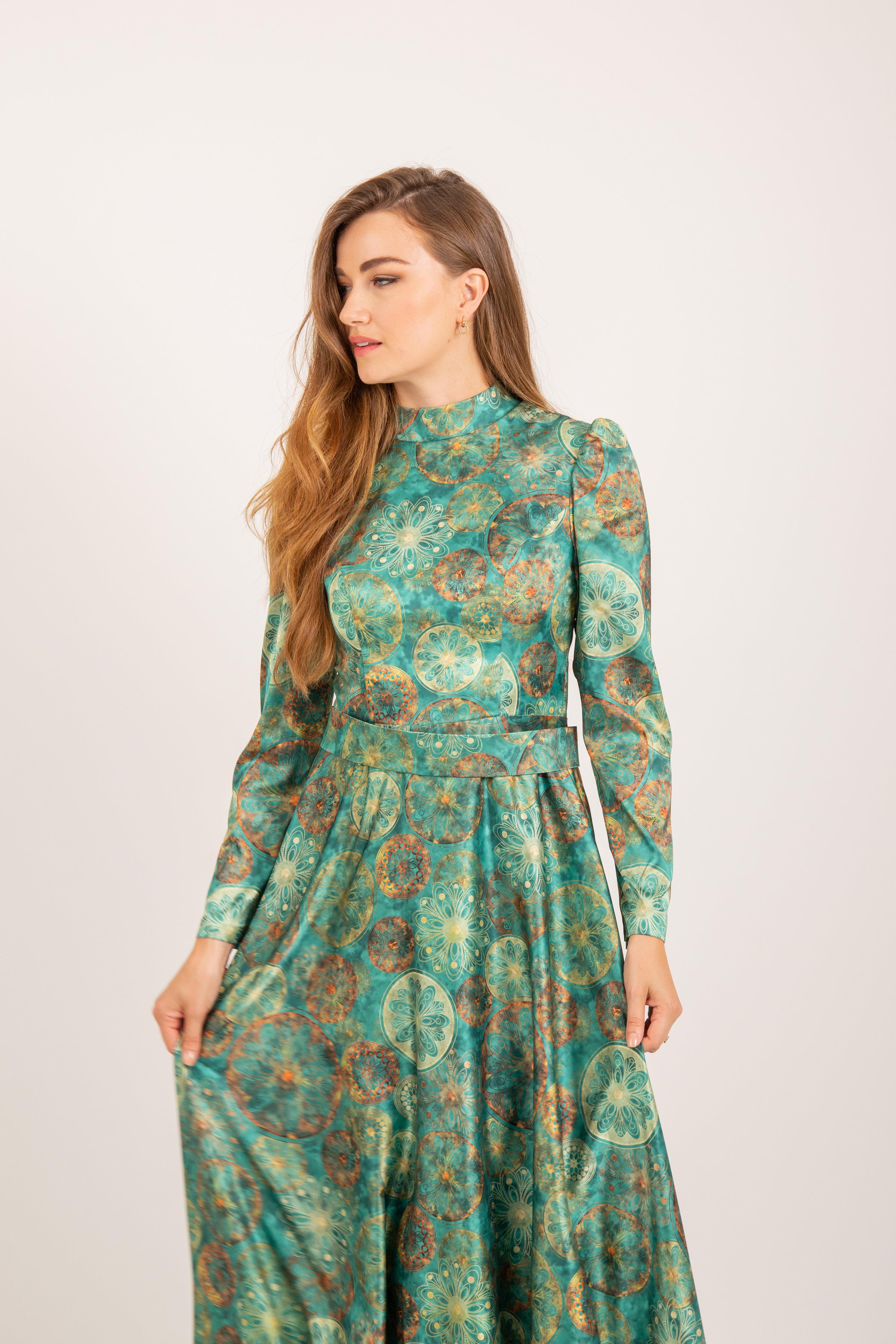 Tugra Dress - Mint green