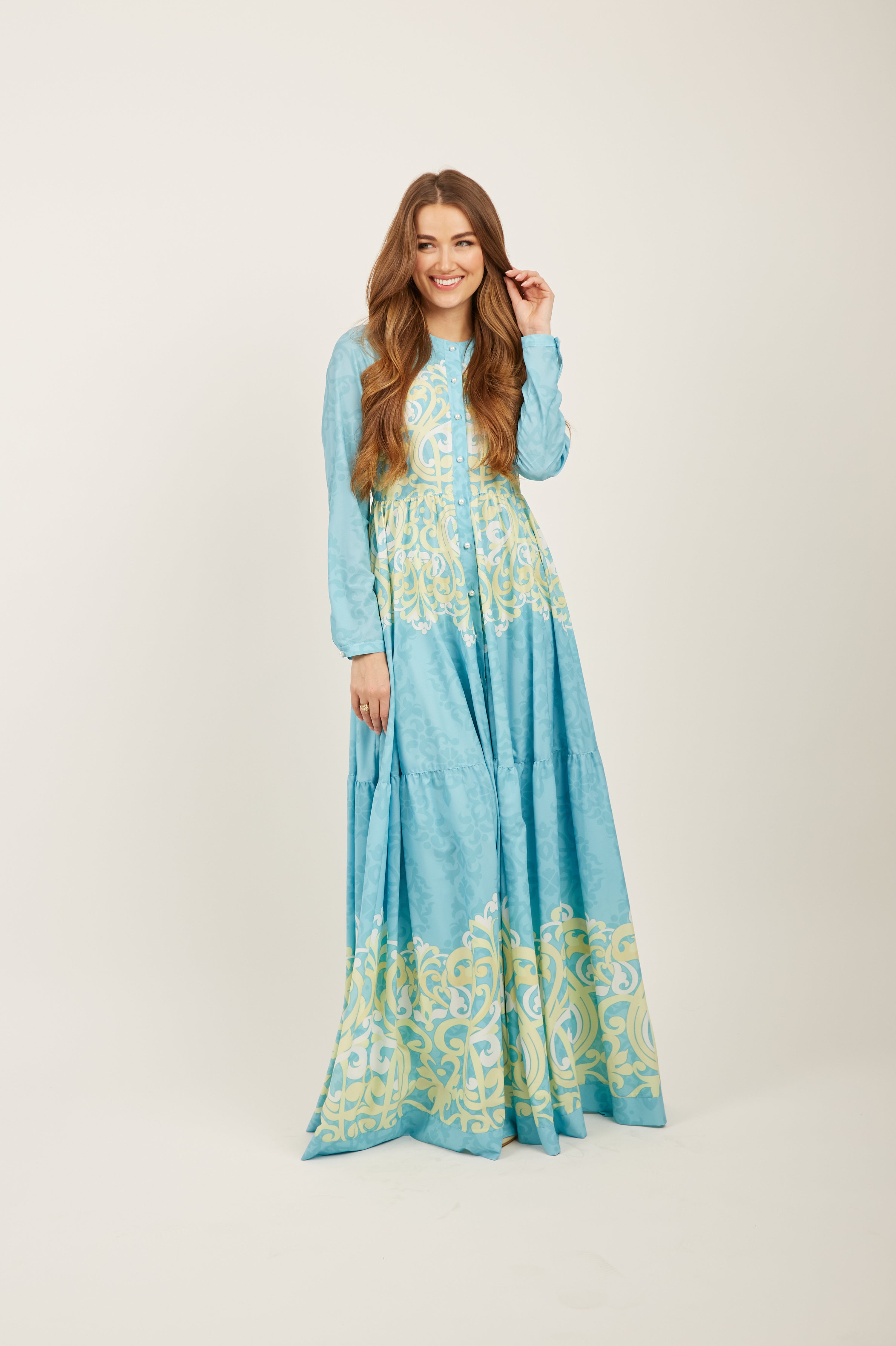 Seaway Aqua Maxi Dress