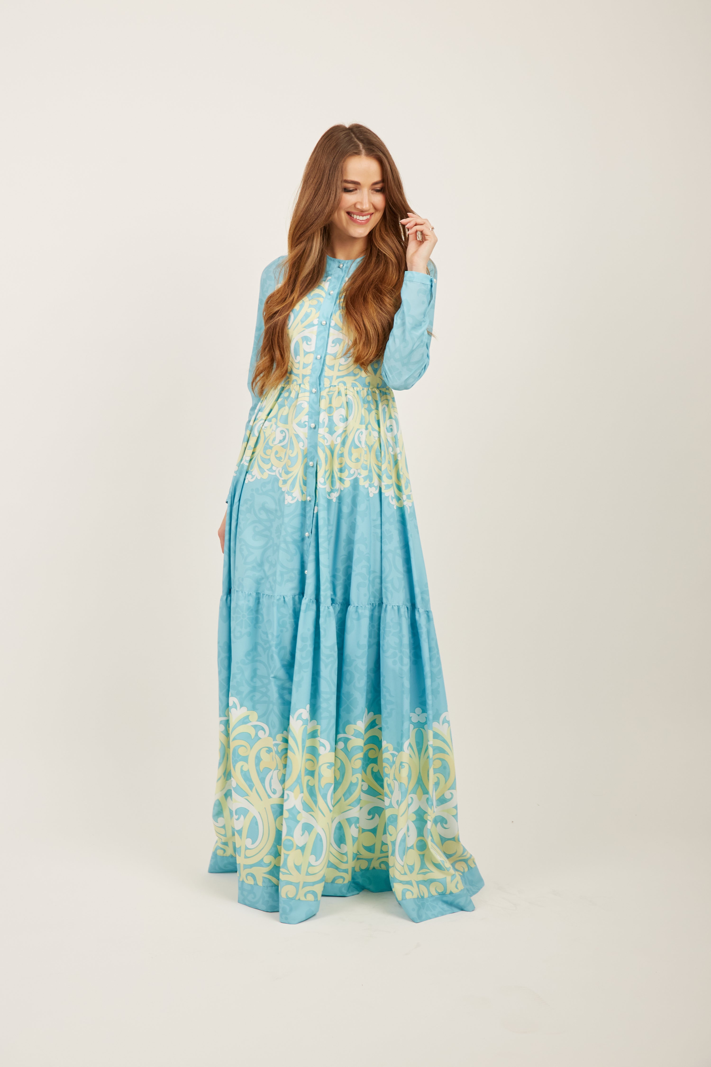 Seaway Aqua Maxi Dress