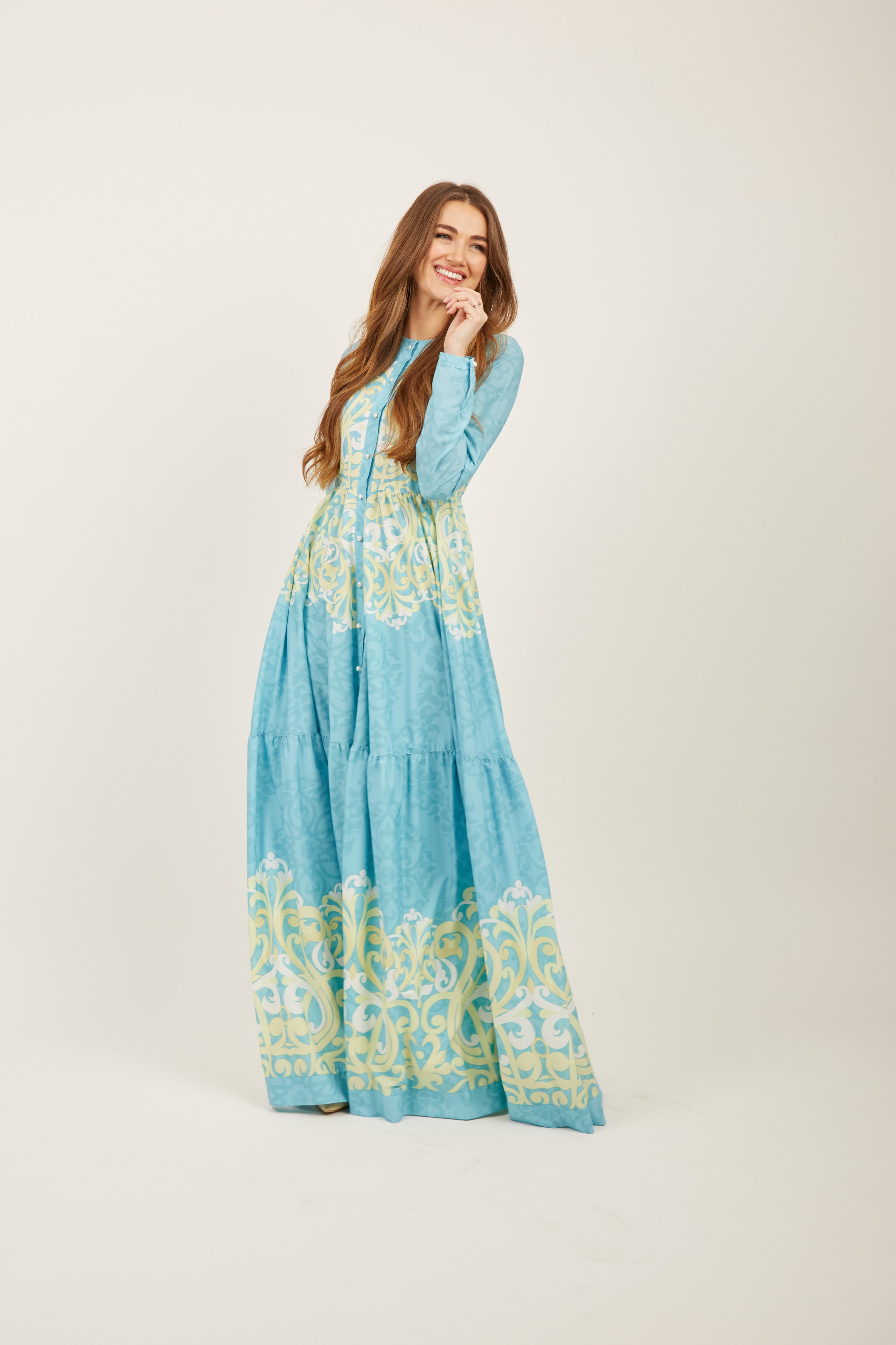 Seaway Aqua Maxi Dress