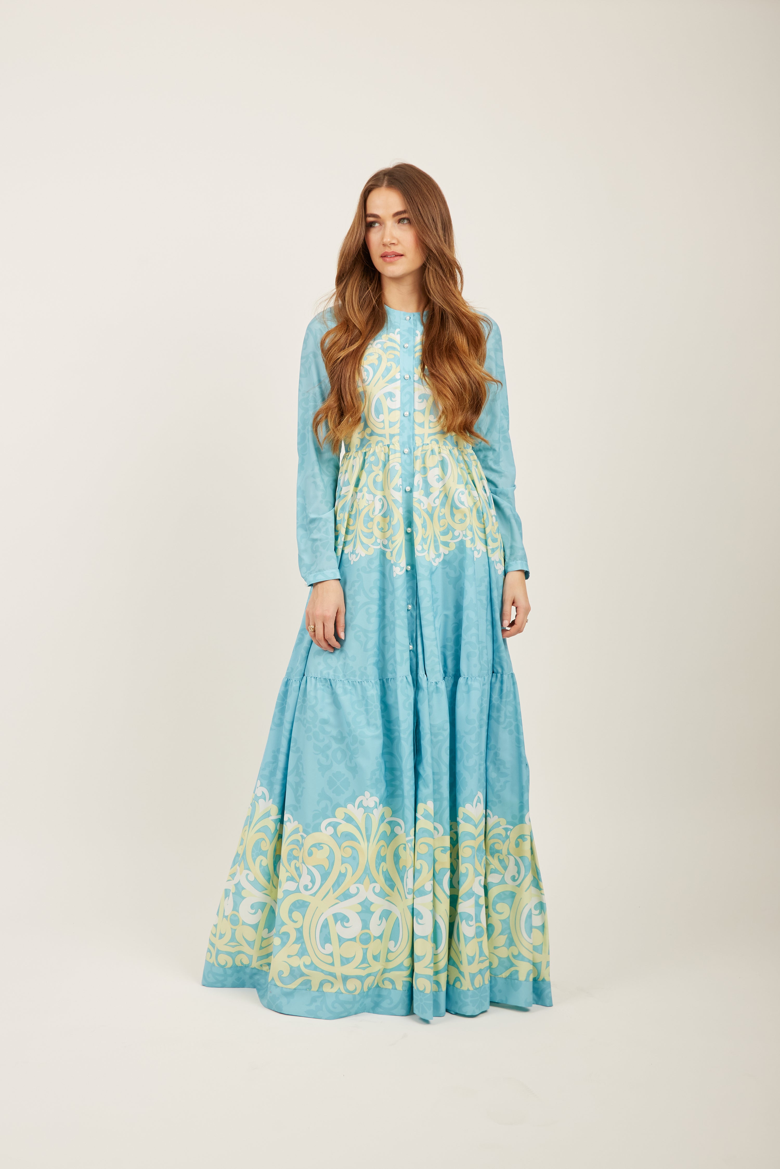 Seaway Aqua Maxi Dress