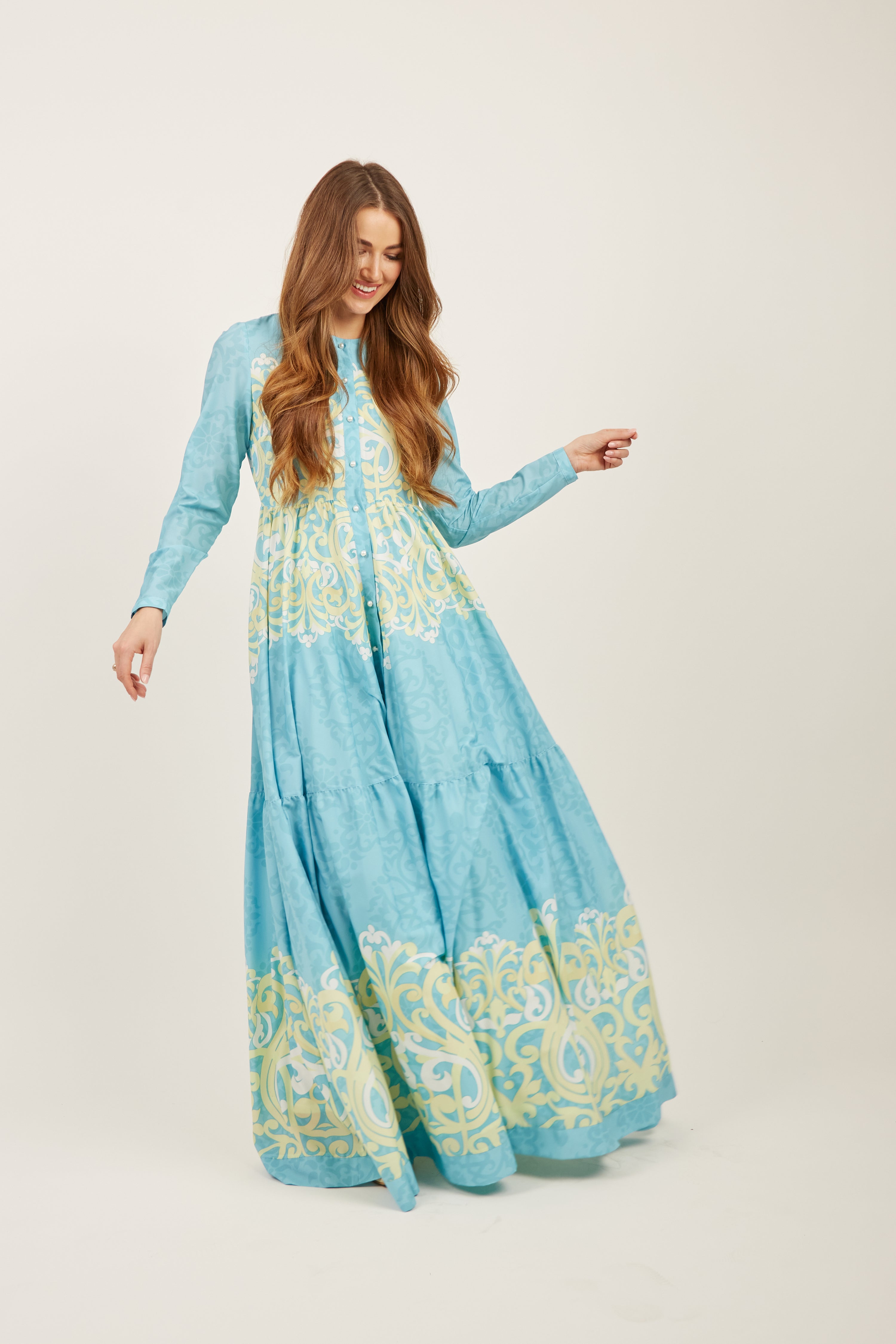 Seaway Aqua Maxi Dress