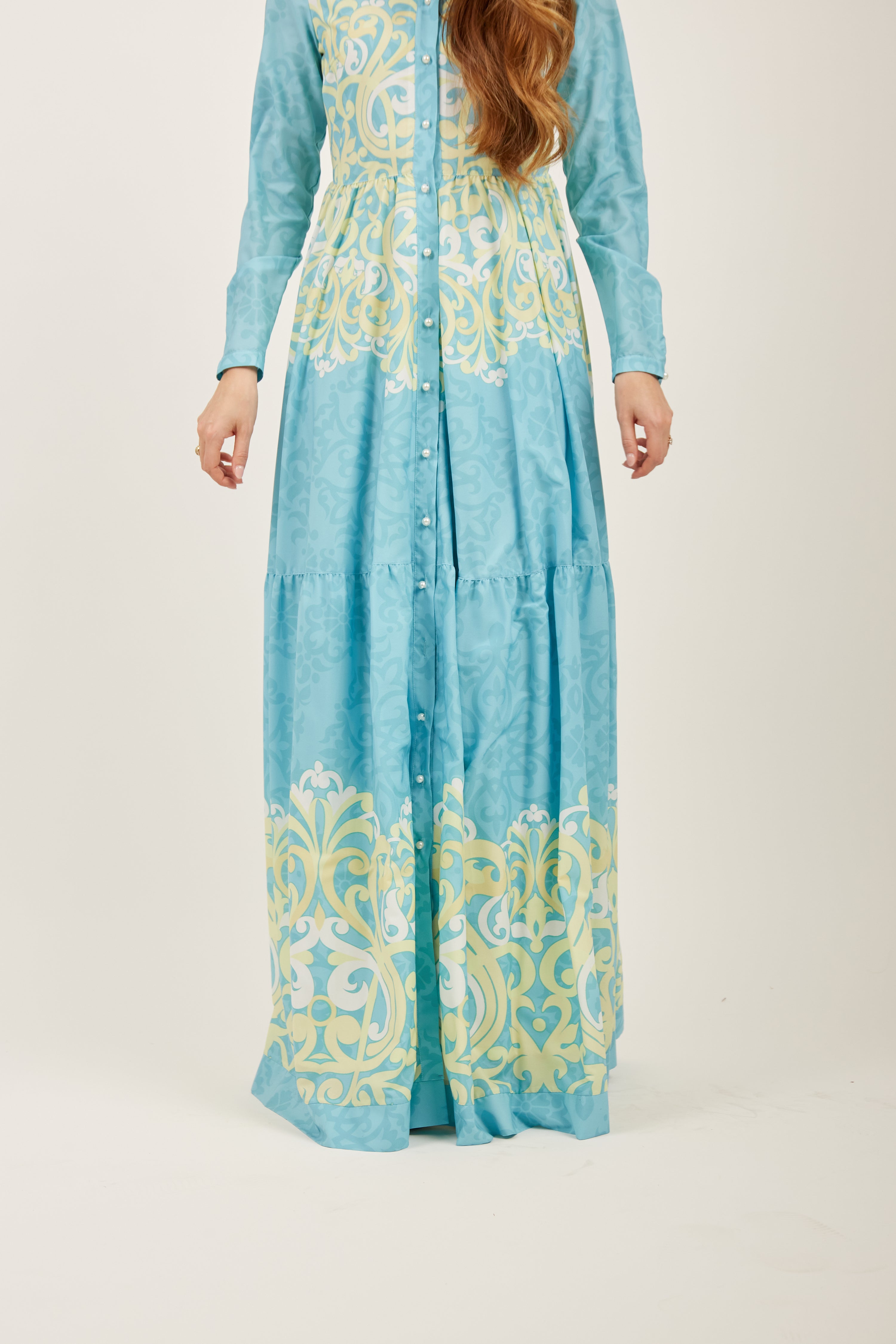 Seaway Aqua Maxi Dress