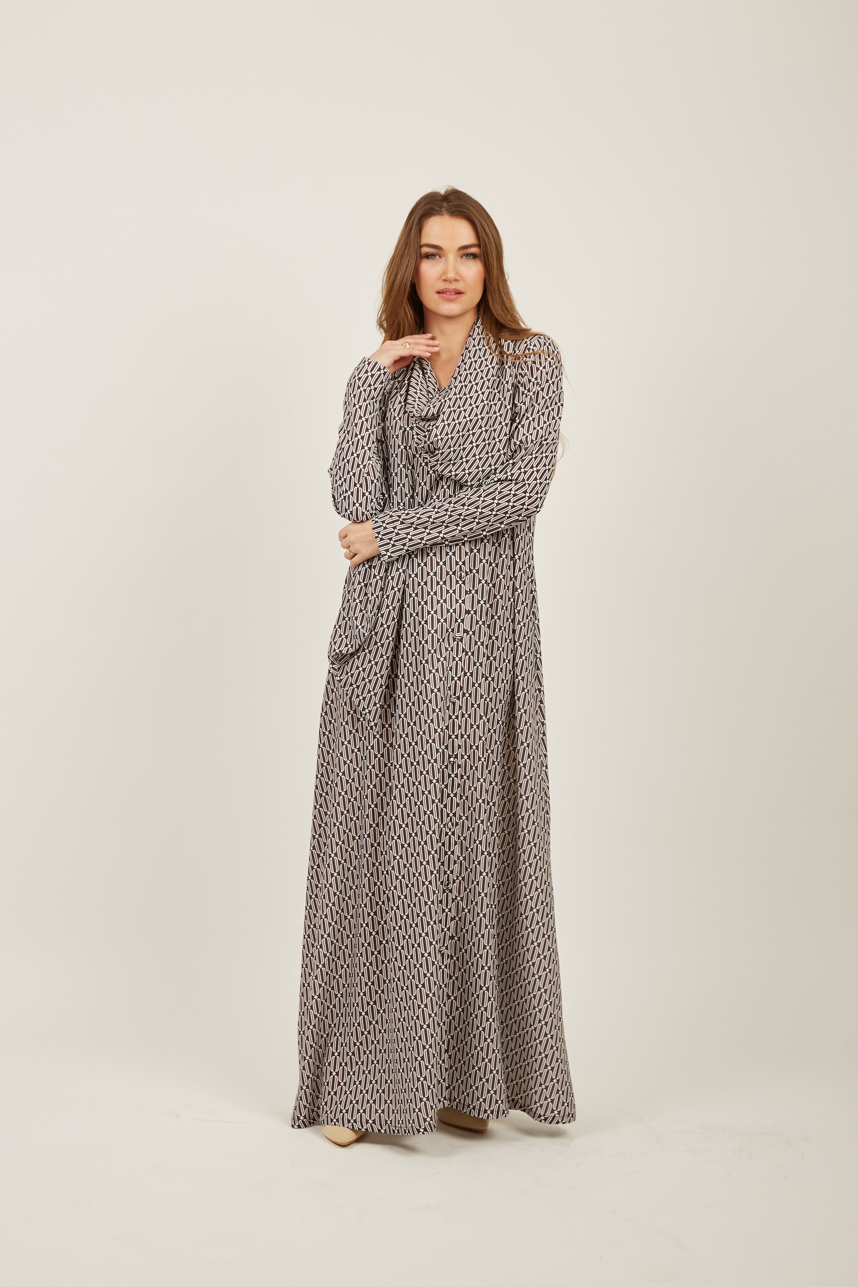 Lorene Magic shawl Maxi dress