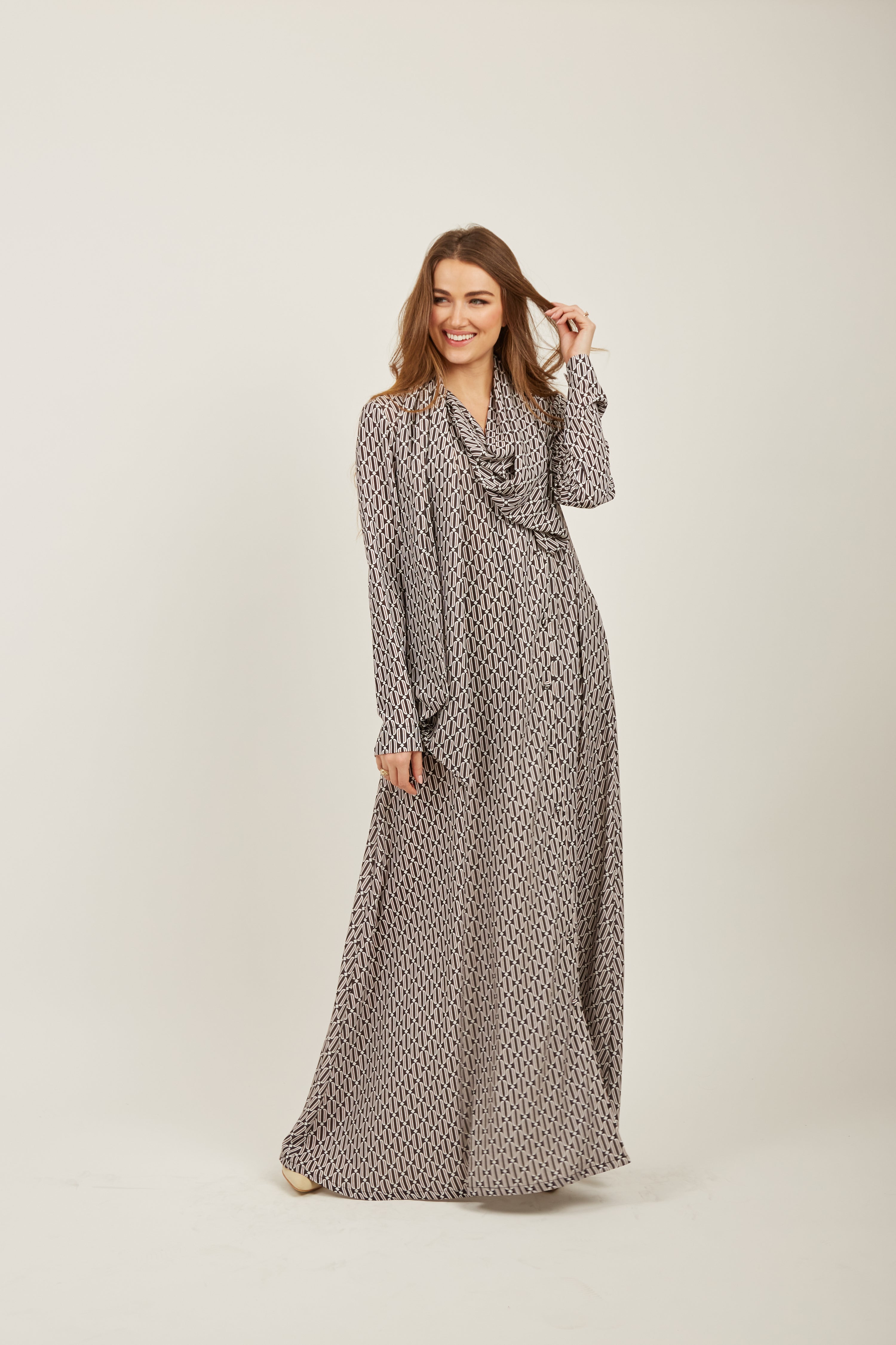 Lorene Magic shawl Maxi dress