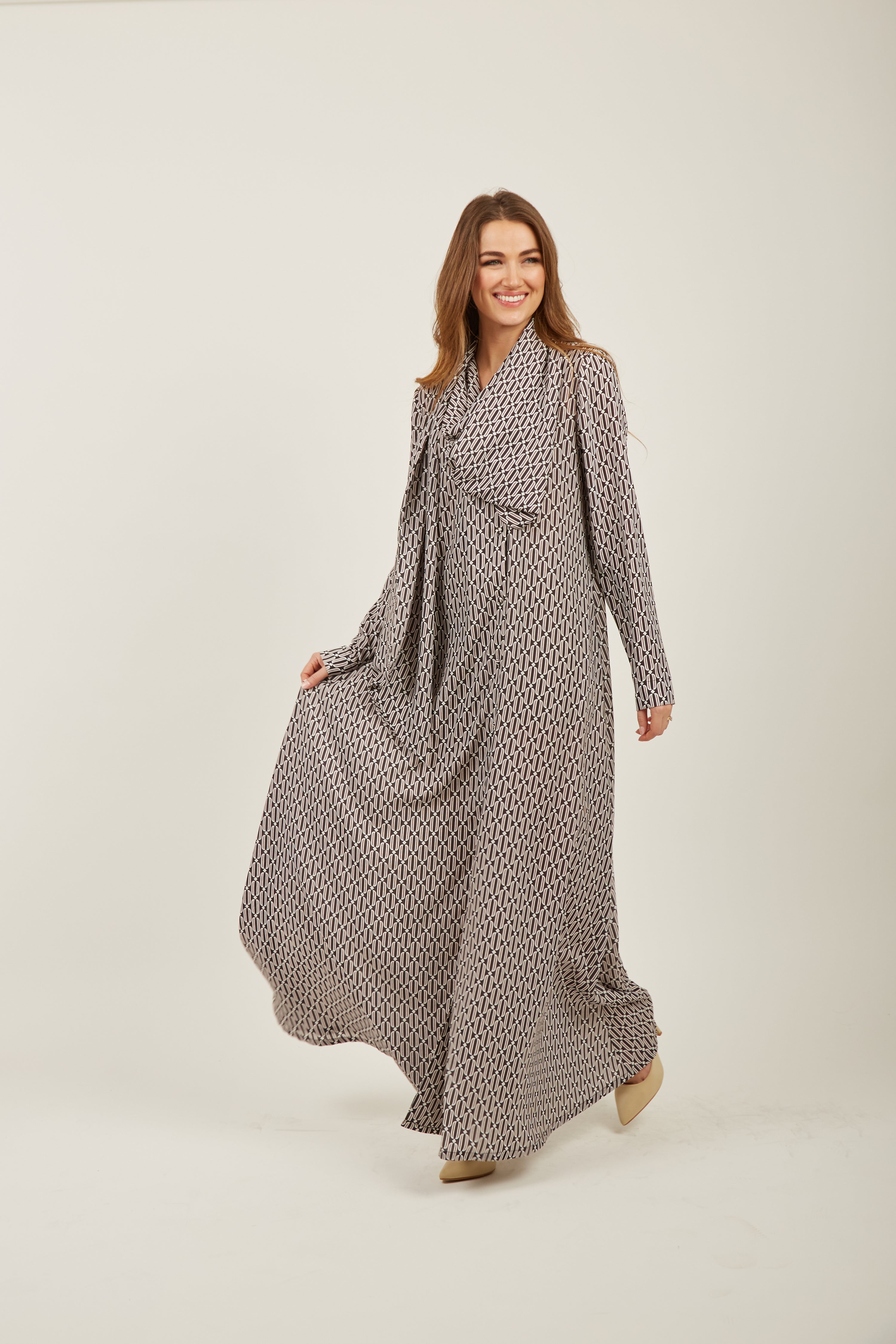 Lorene Magic shawl Maxi dress