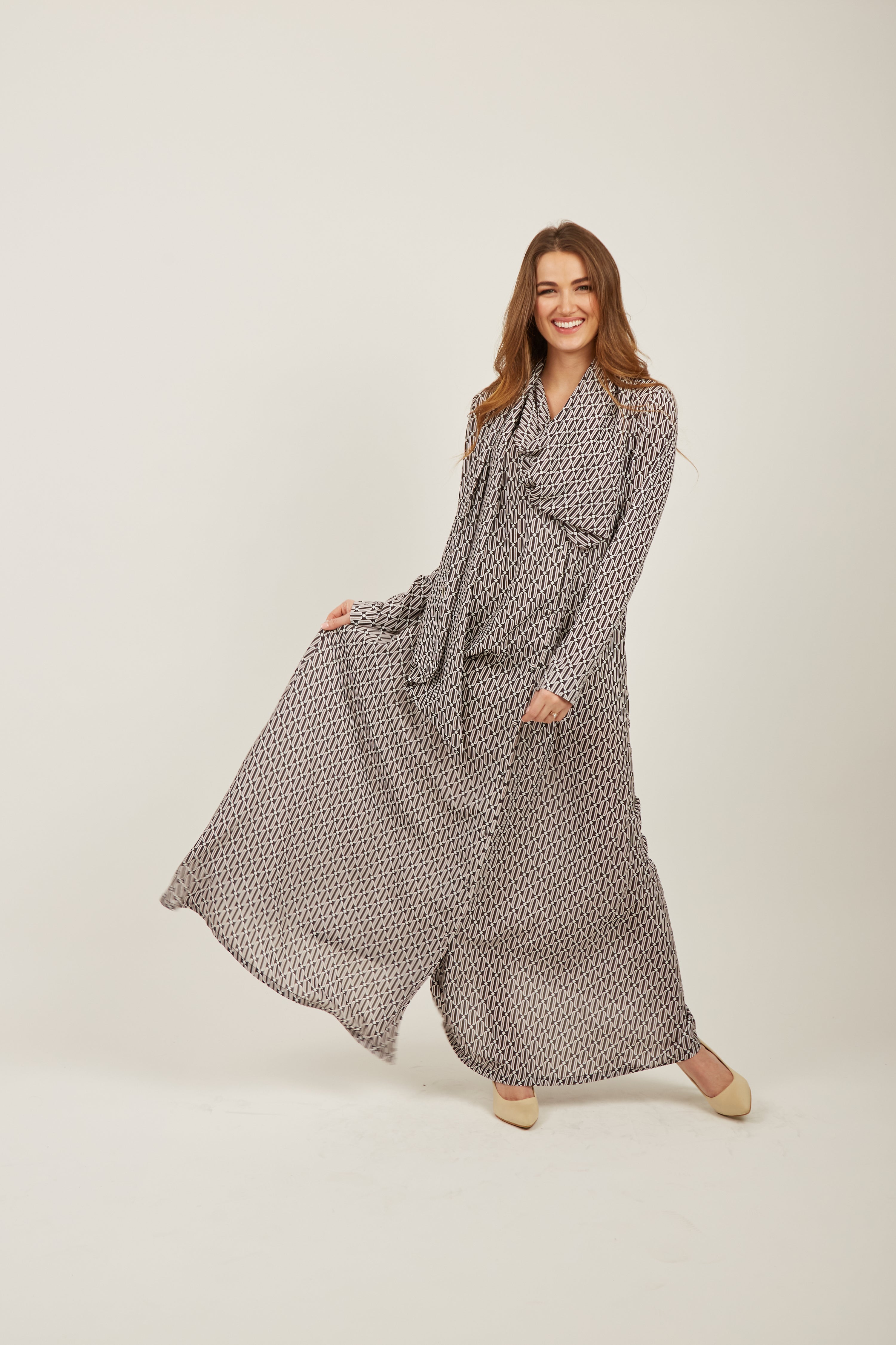 Lorene Magic shawl Maxi dress