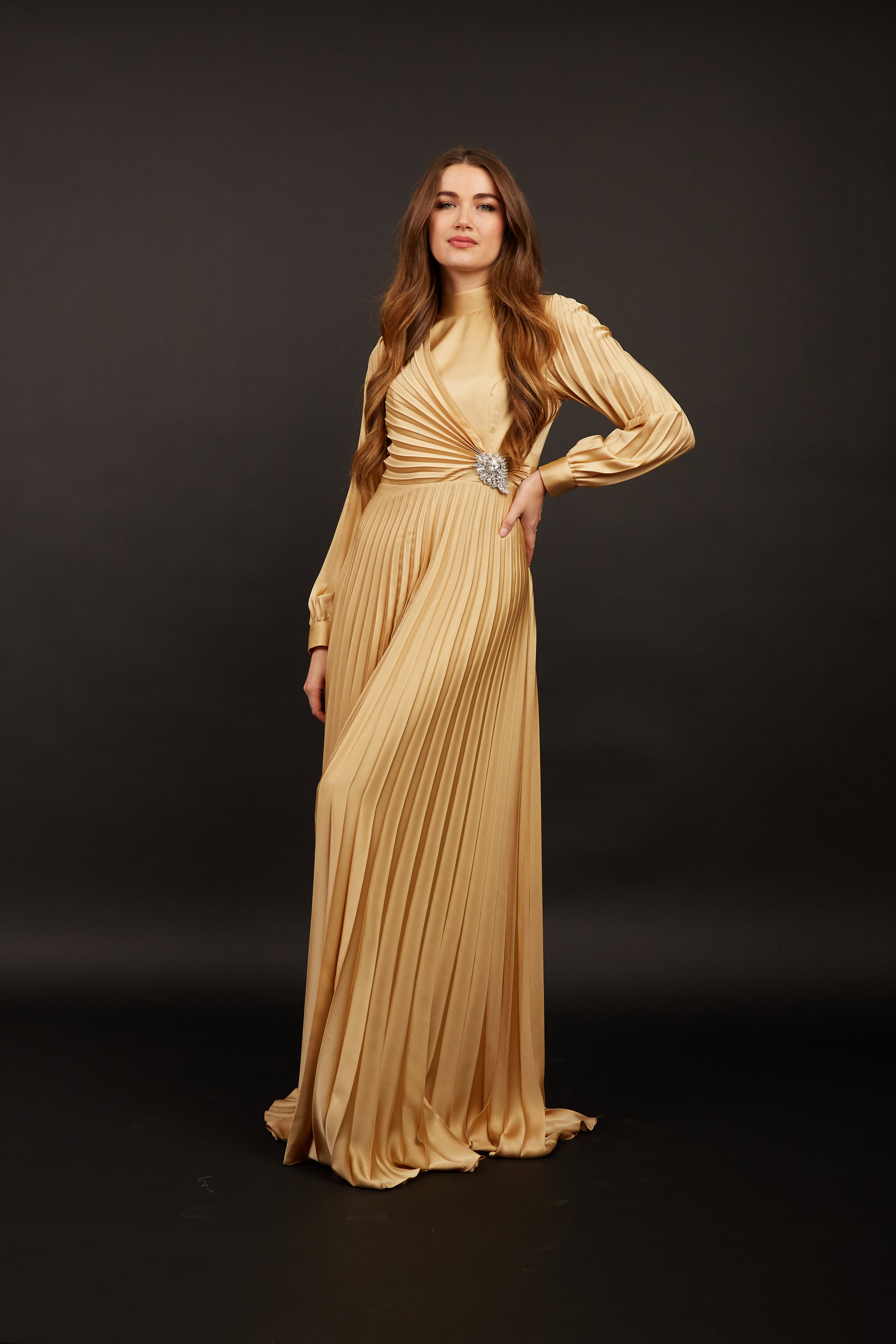 Gloria Gold Maxi Dress