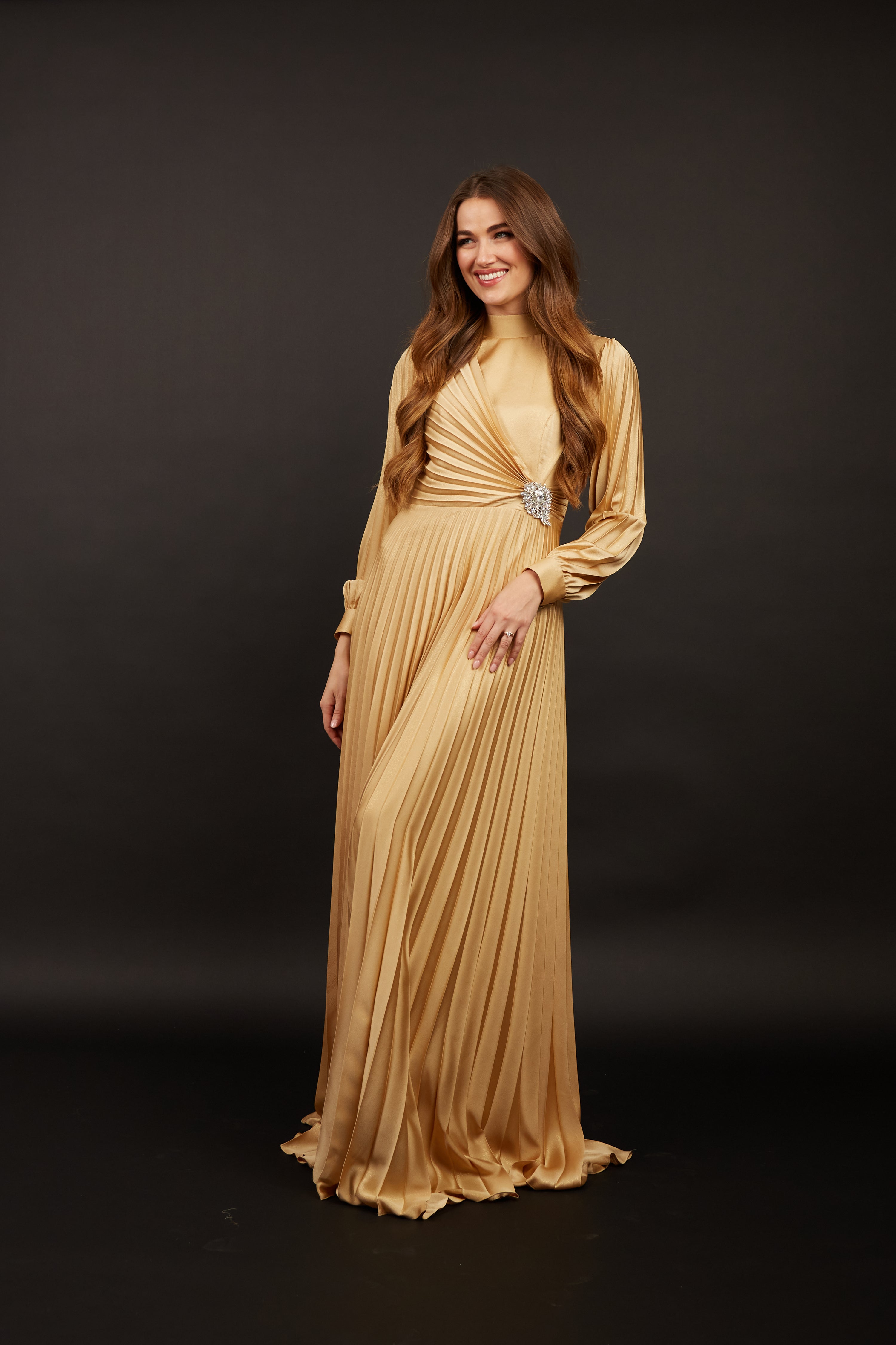 Gloria Gold Maxi Dress