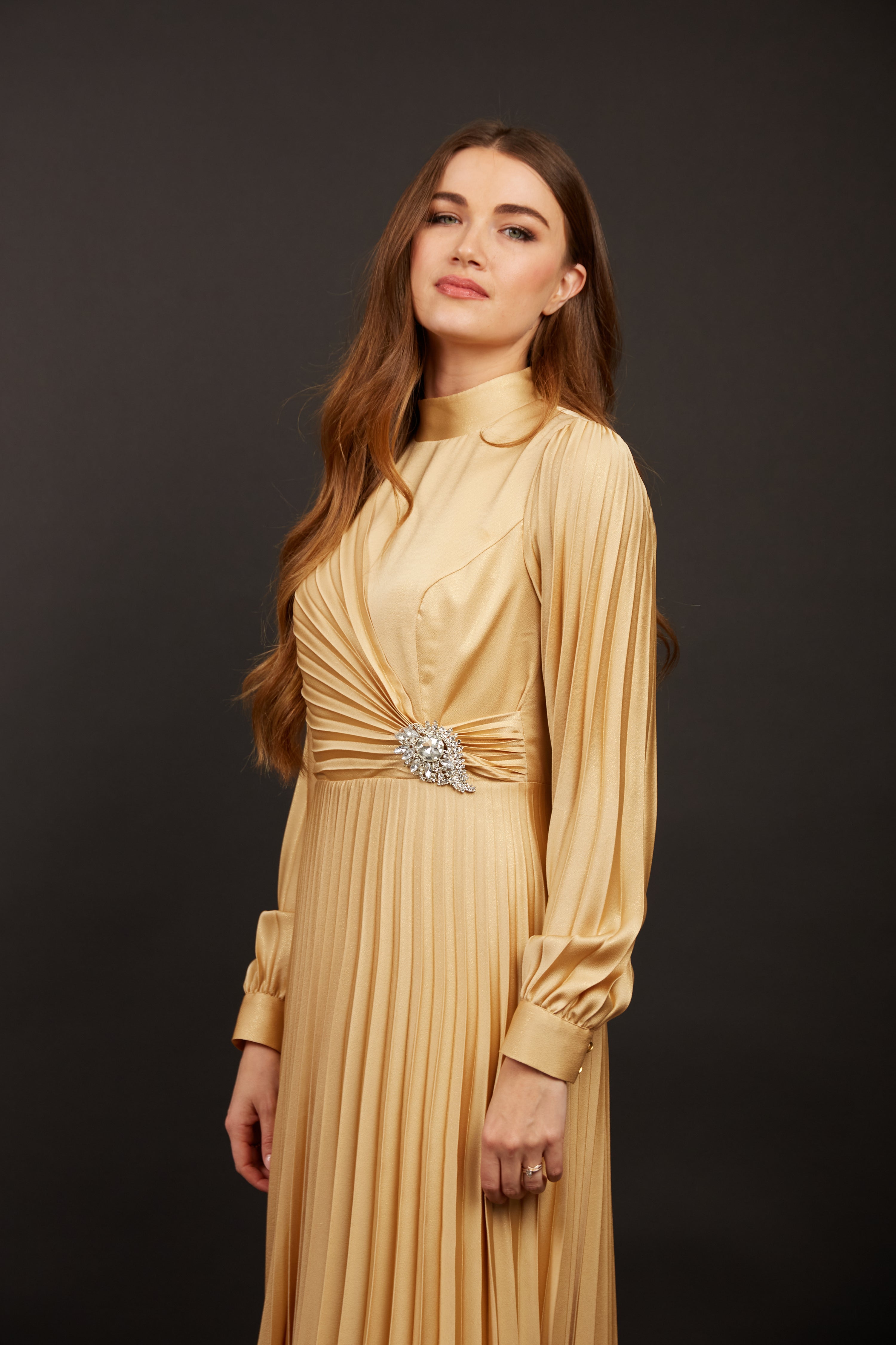 Gloria Gold Maxi Dress