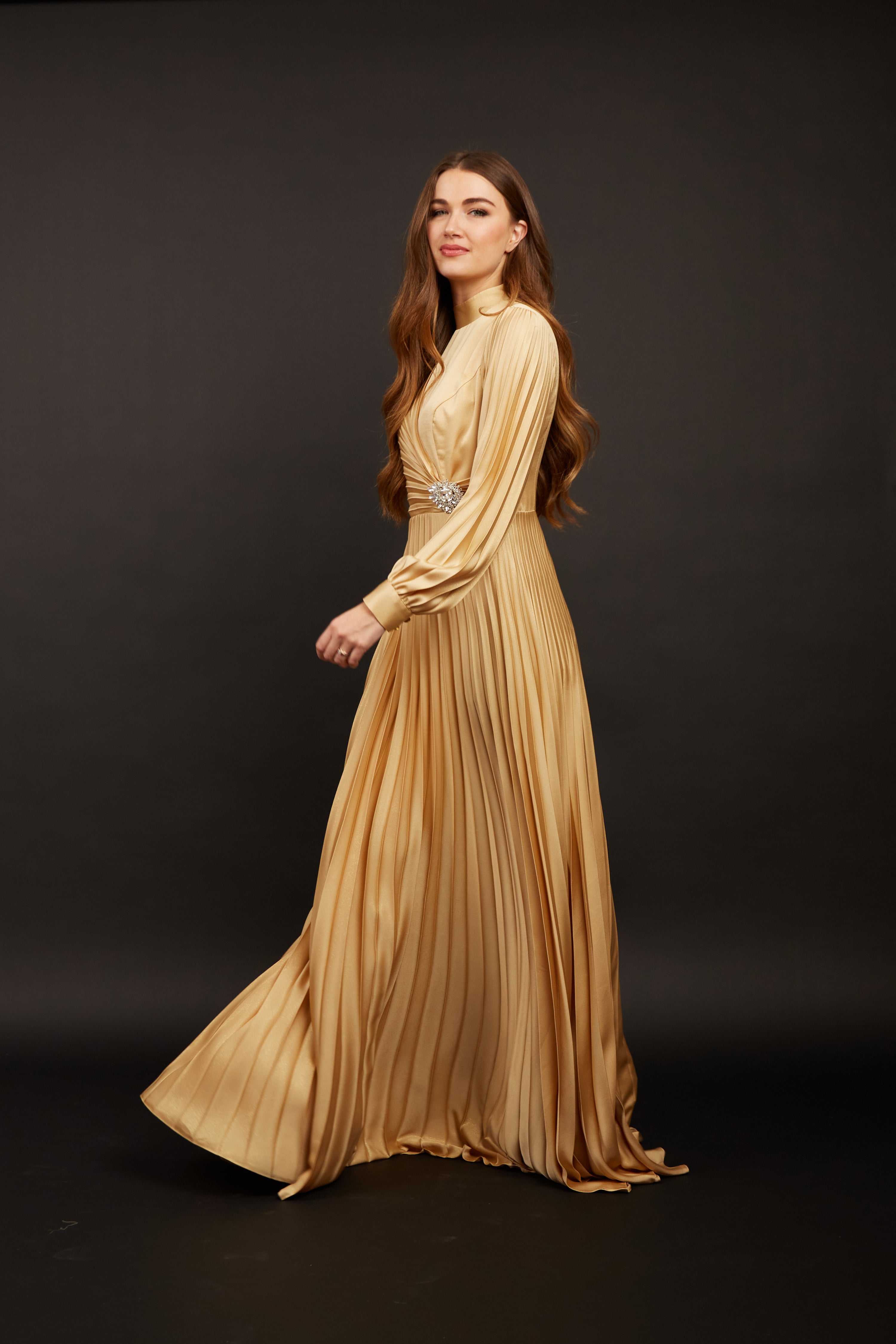 Gloria Gold Maxi Dress