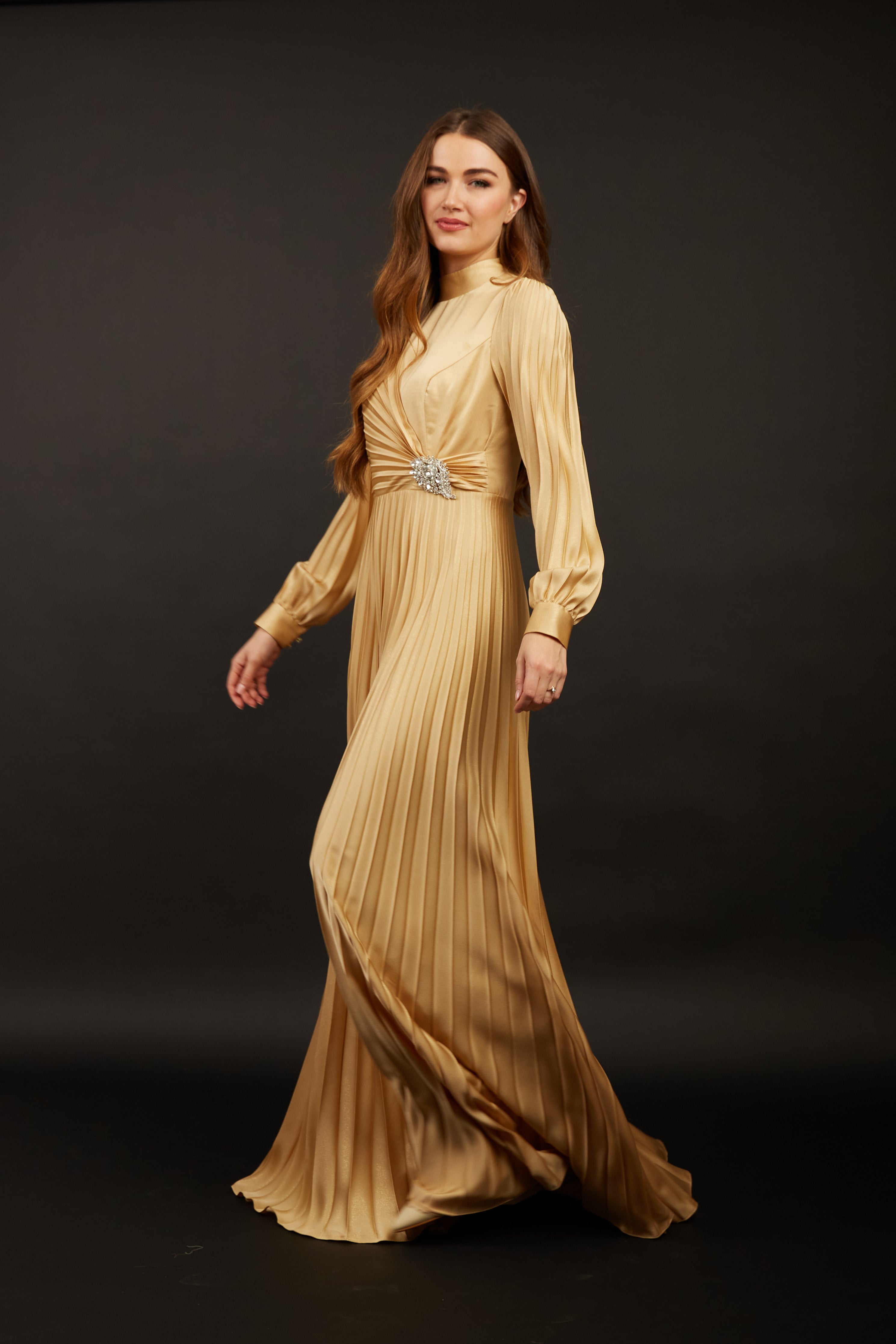 Gloria Gold Maxi Dress