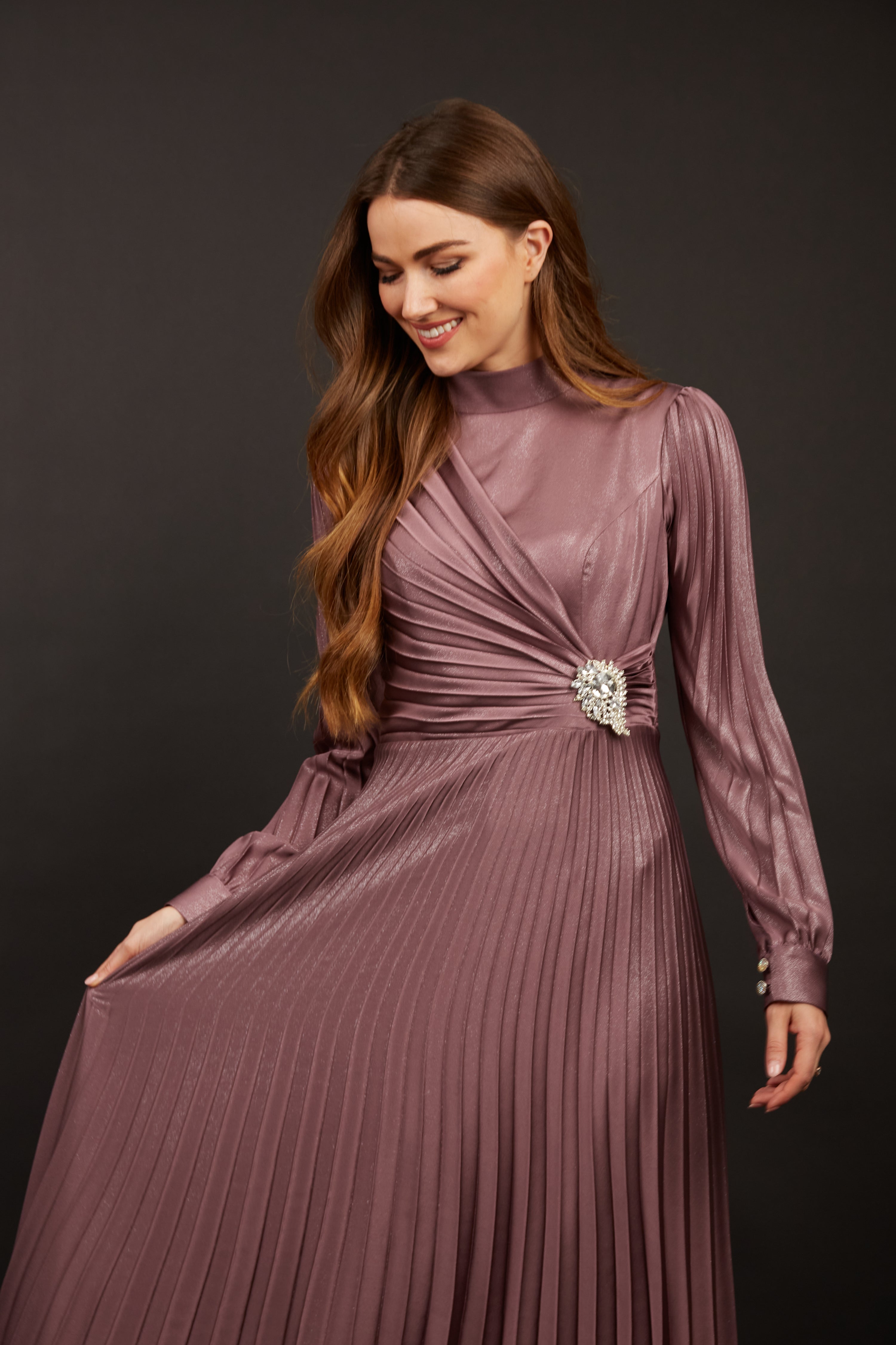 Gloria Purple Maxi Dress