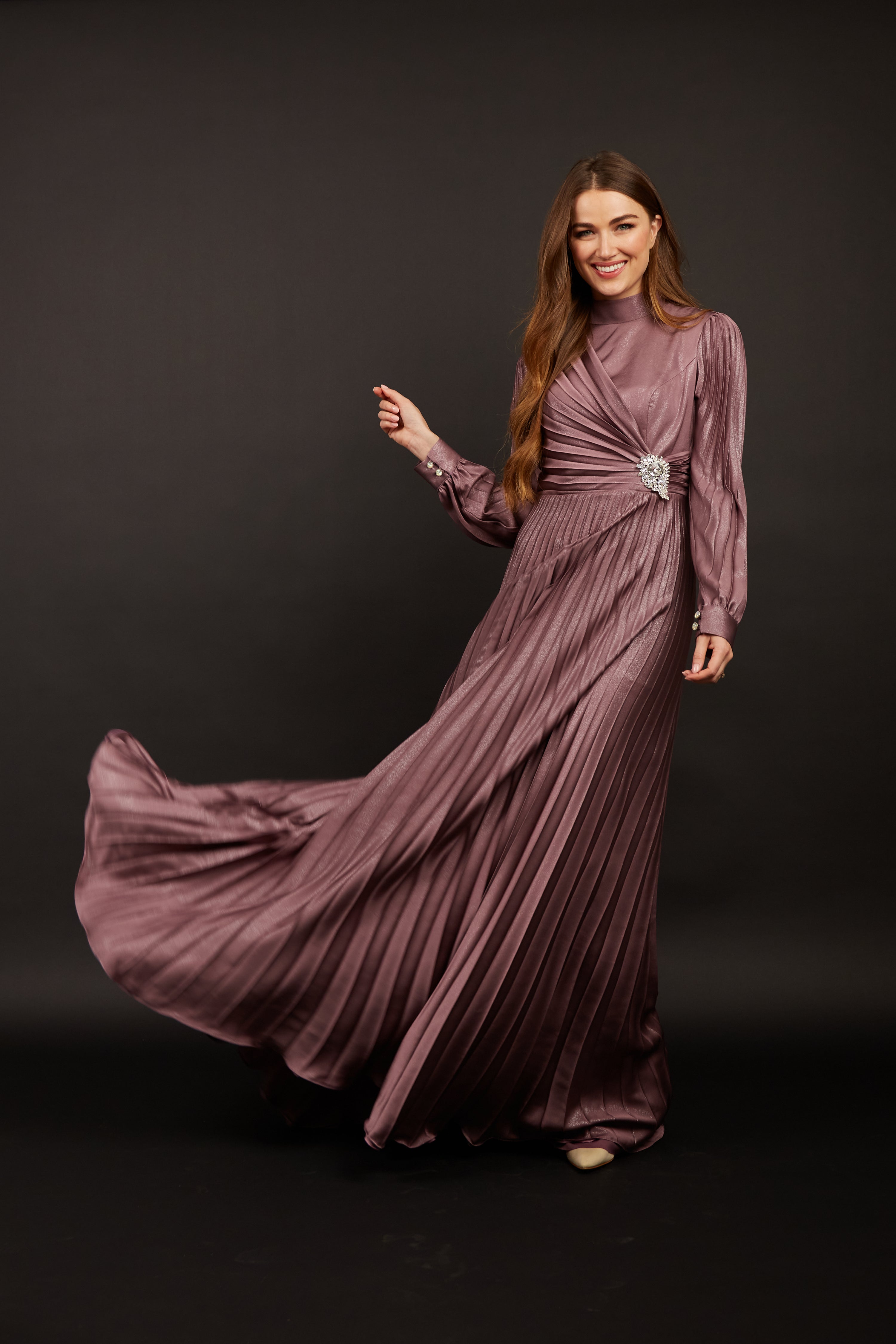 Gloria Purple Maxi Dress