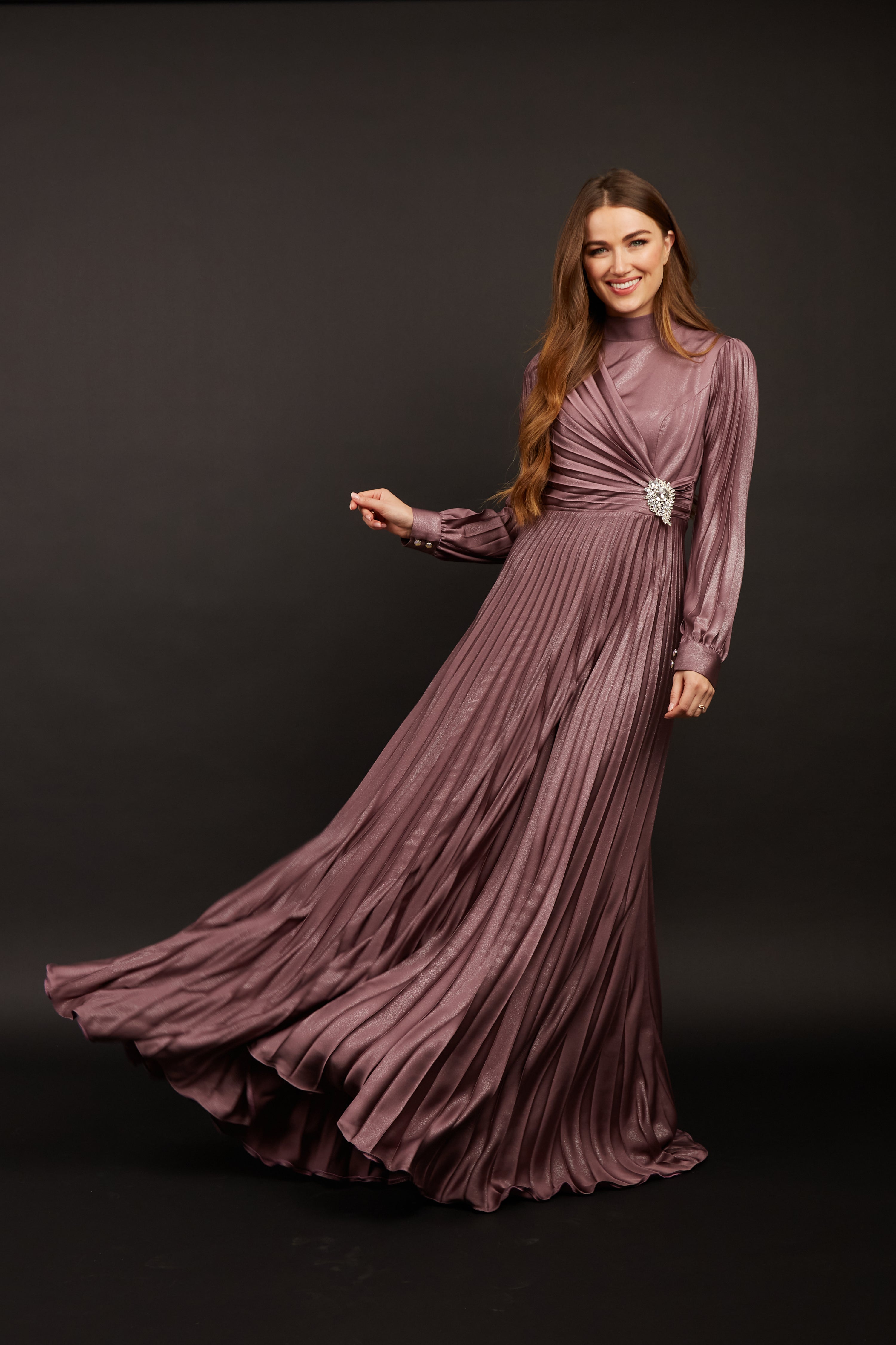 Gloria Purple Maxi Dress